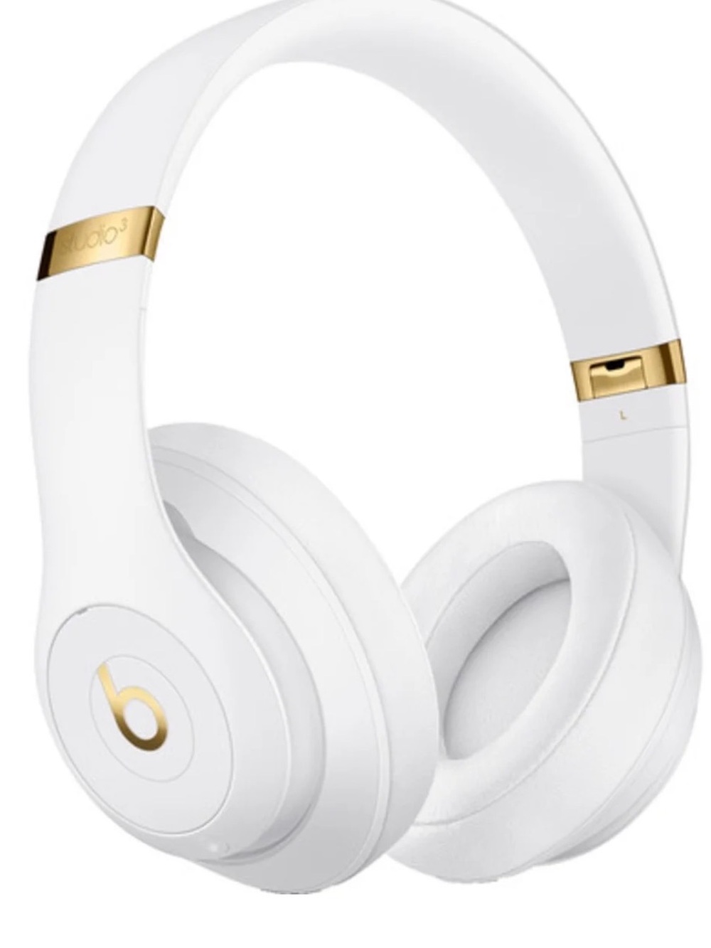 Beats by Dre Over-Ear Headphones in White with Gold Accents
